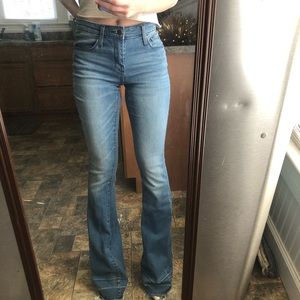 High rise flare jeans